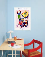 poster of colorful candy