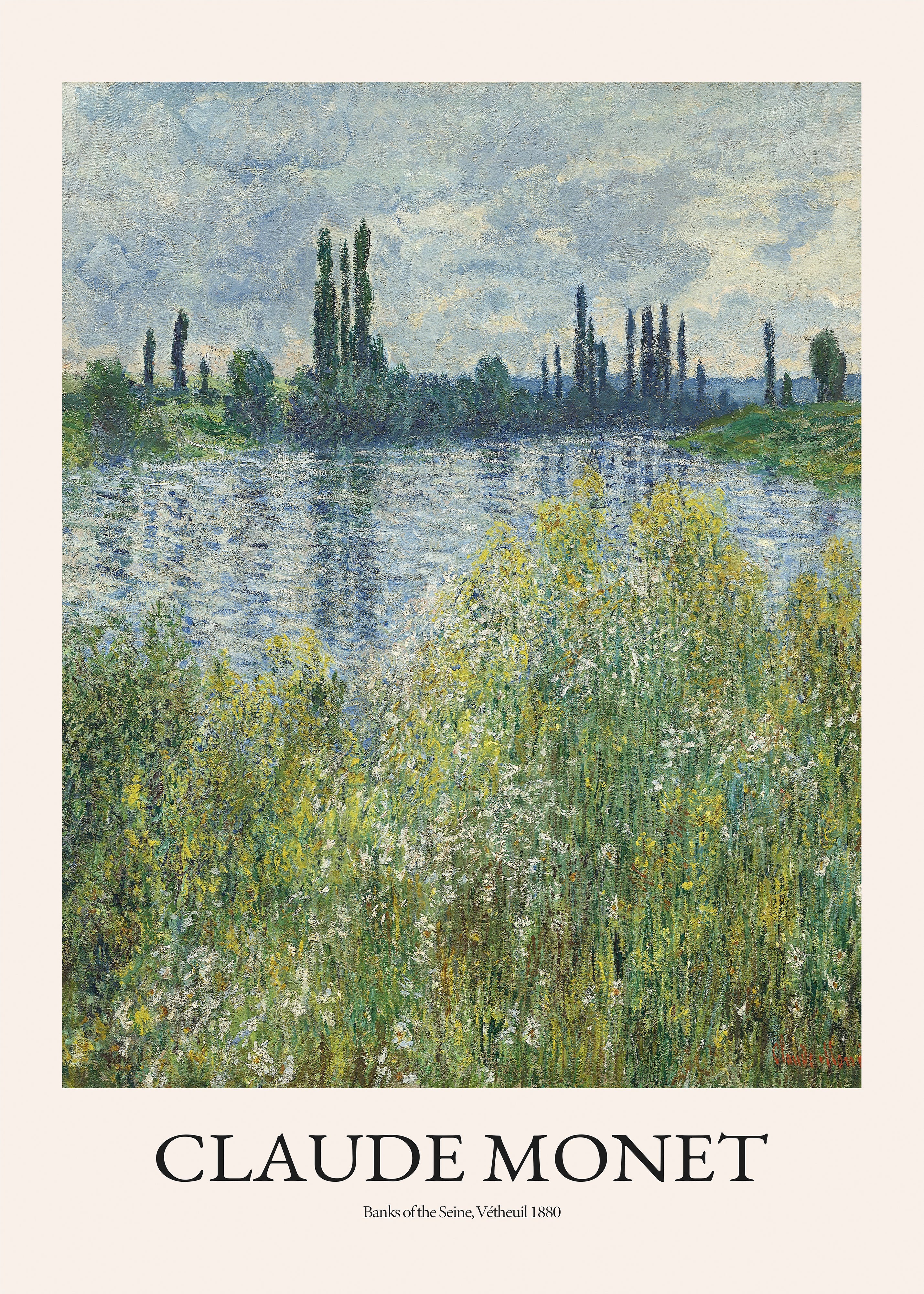 Monet、LA SEINE A LA VACOAT、希少画集画、新品額装付 Flower power: $25m Monet Water Lily to make auction debut in