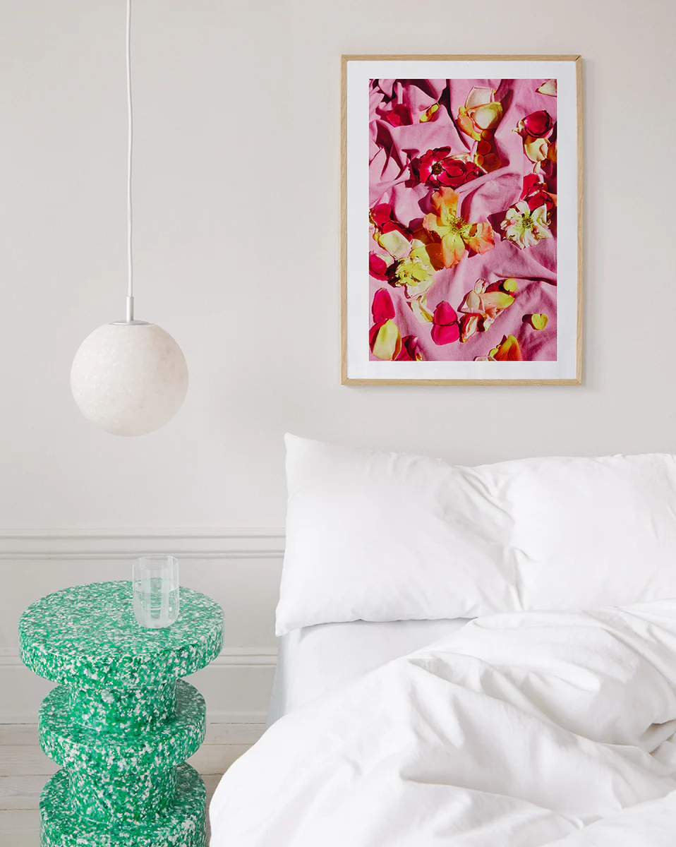 Fallen Garden Roses Poster