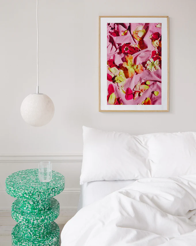 Fallen Garden Roses Poster