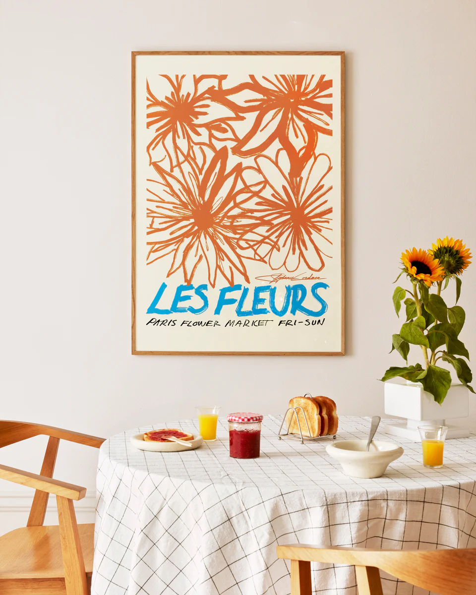 Les Fleurs Poster