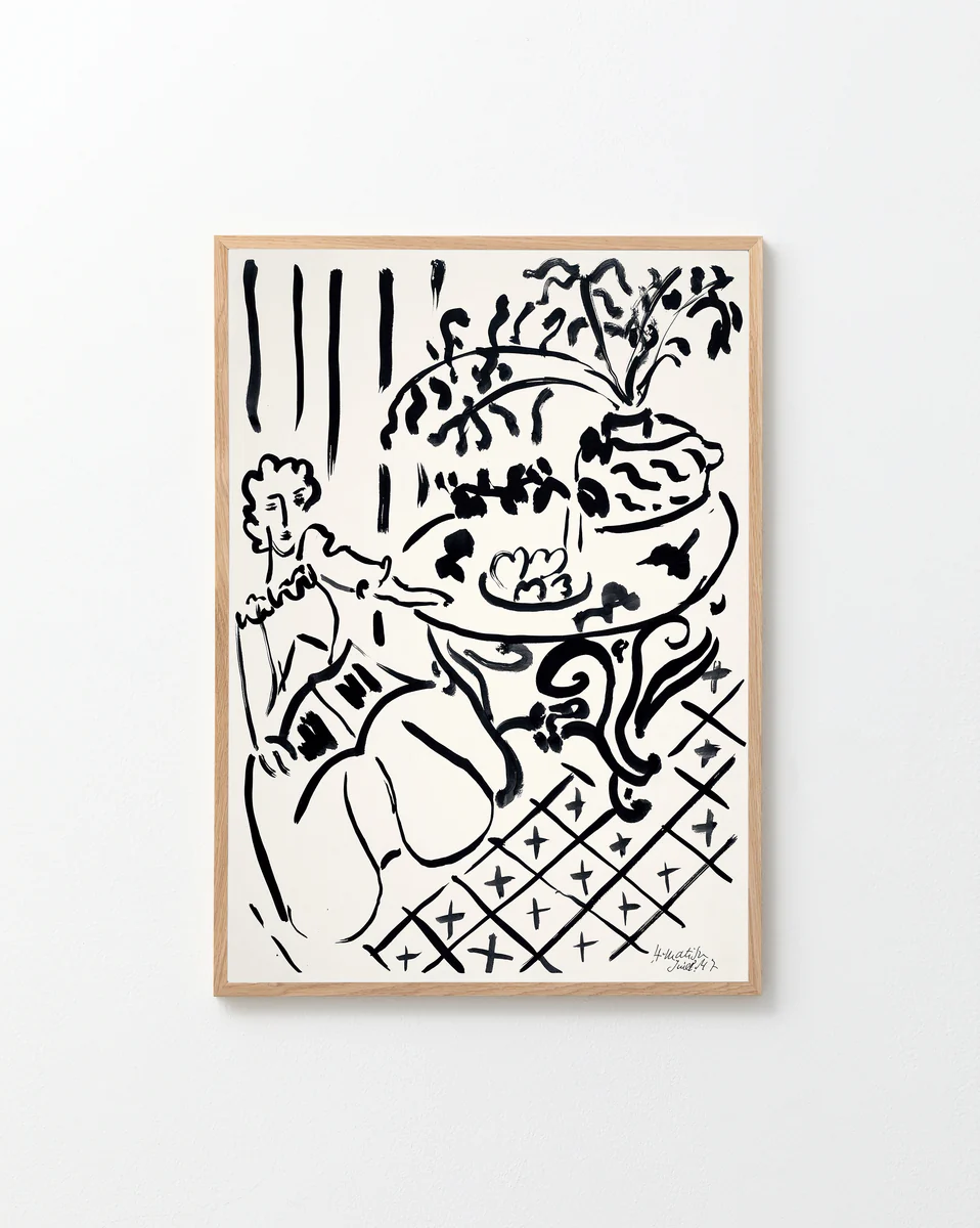 Fille Assise à Table by Henri Matisse Poster