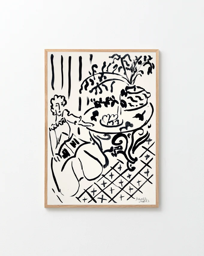 Fille Assise à Table by Henri Matisse Poster