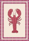 Le Stripy Homard Poster