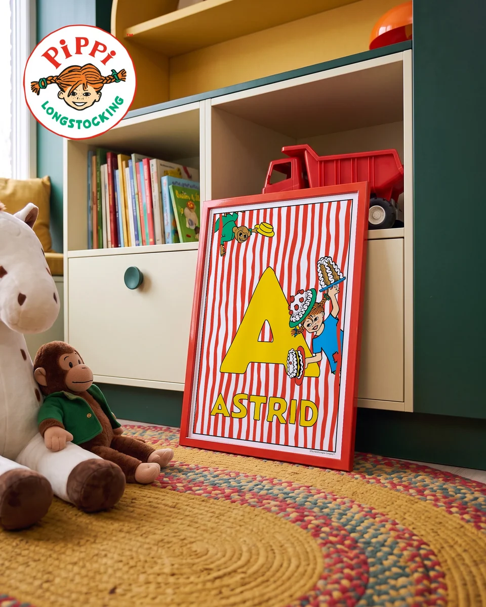 Pippi Longstocking name poster A – Cabinet