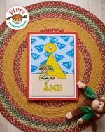 Pippi Longstocking name poster Å – Flat lay