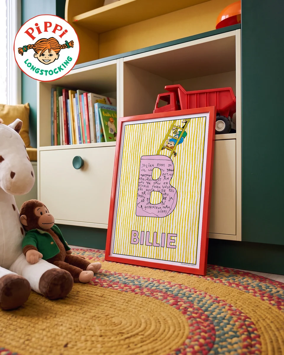 Pippi Longstocking name poster B – Cabinet