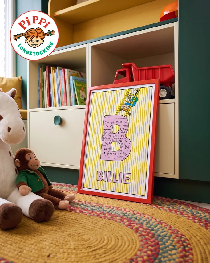 Pippi Longstocking name poster B – Cabinet