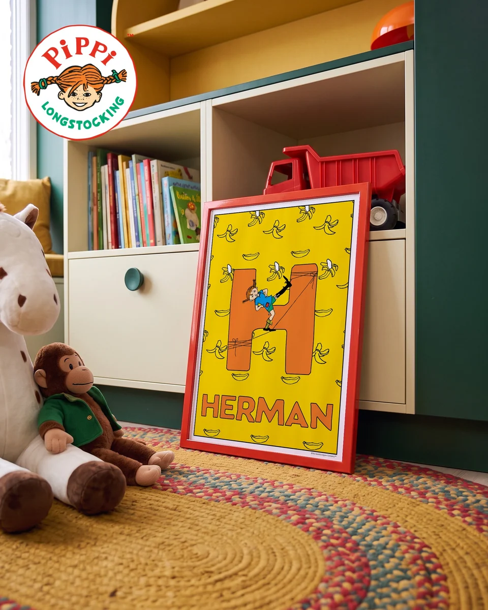 Pippi Longstocking name poster H – Cabinet
