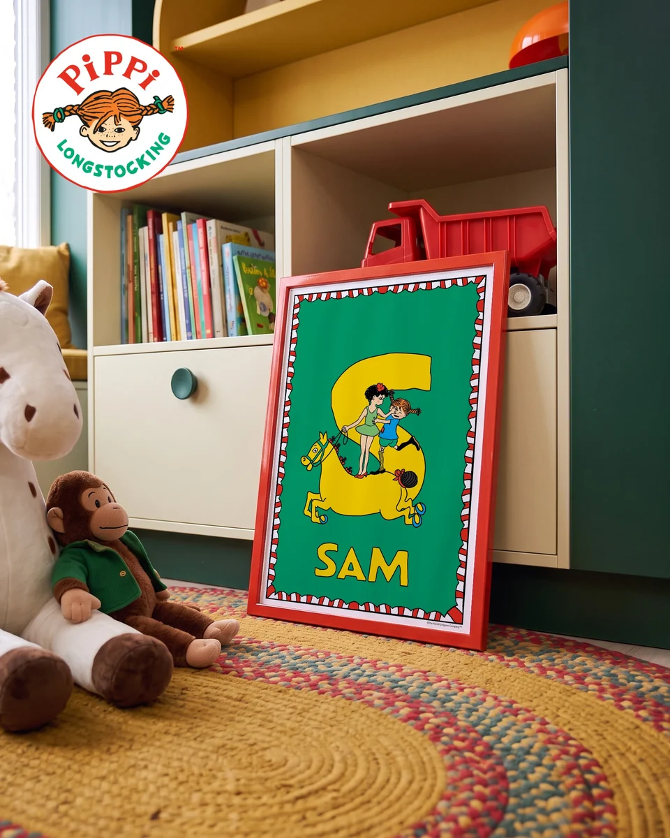 Pippi Longstocking name poster S – Cabinet