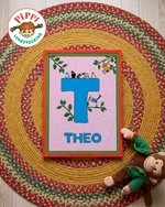 Pippi Longstocking name poster T – Flat lay