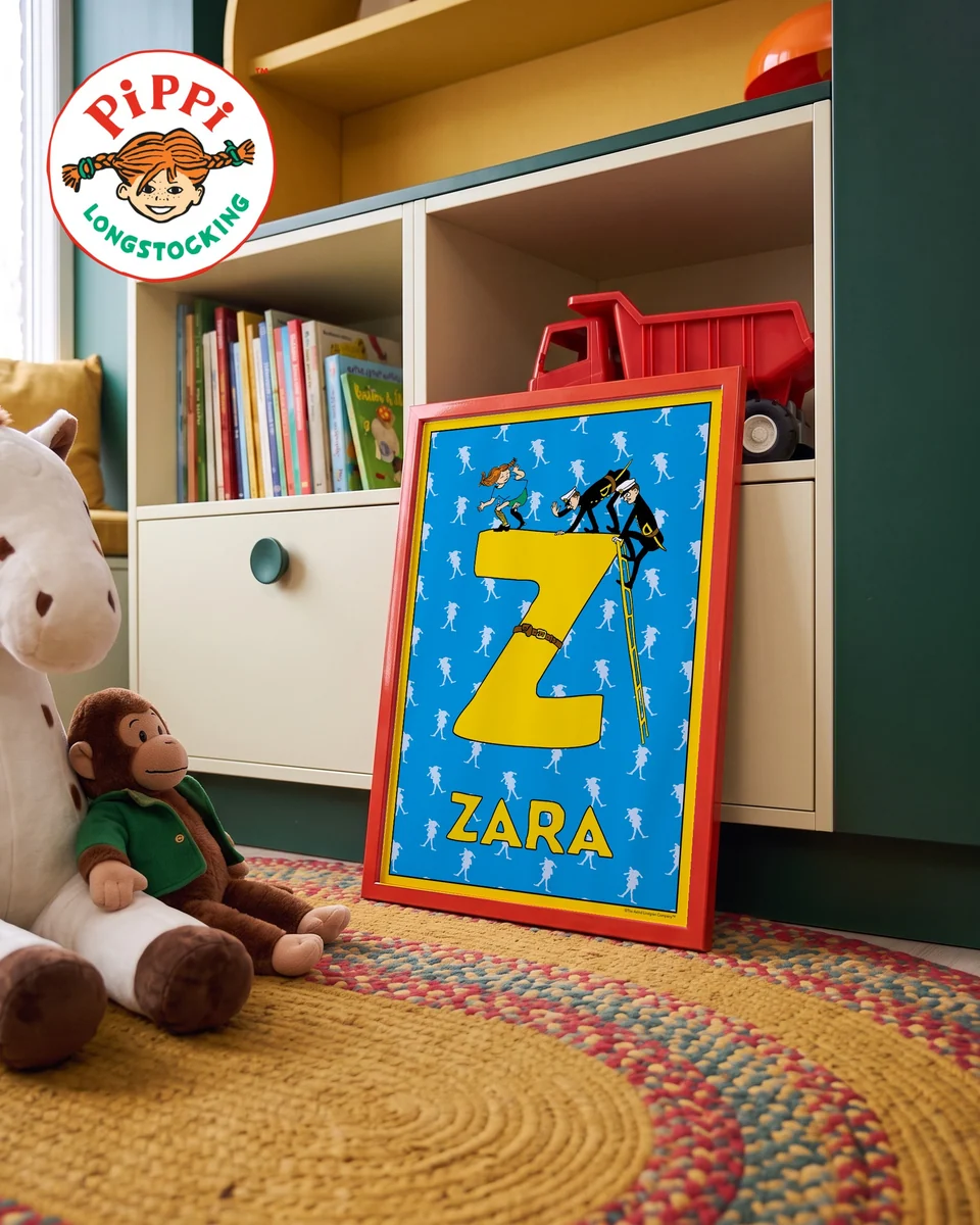 Pippi Longstocking name poster Z – Cabinet