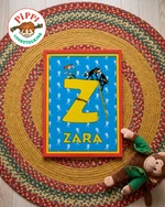 Pippi Longstocking name poster Z – Flat lay
