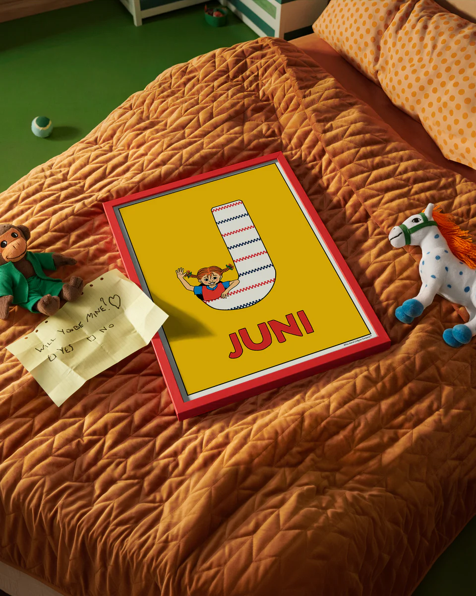 Pippi Longstocking – Personalised Name Poster J