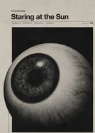 Huge eyeball staring into space headlined with the words staring at the sun.
