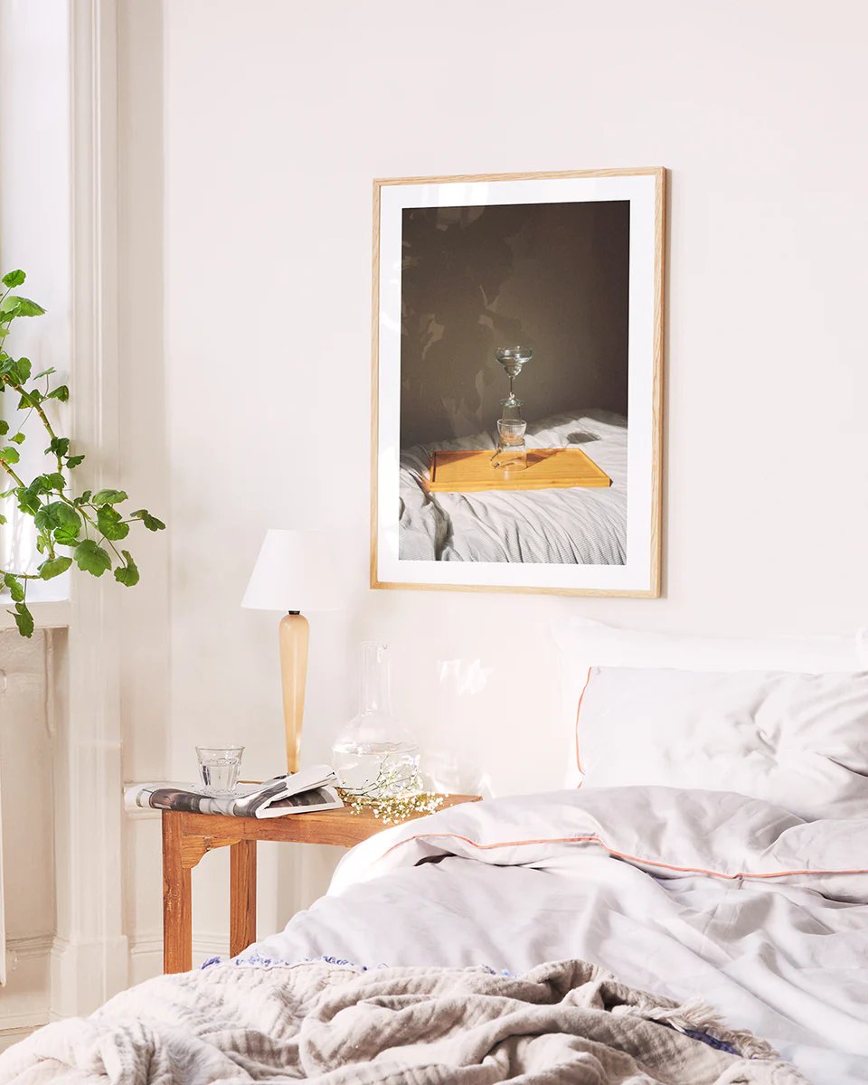 Glass Totem on the Bed Poster