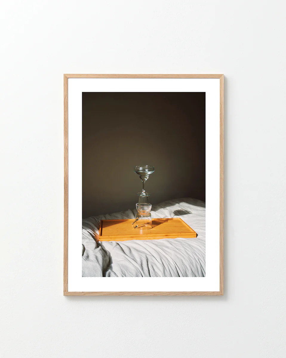 Glass Totem on the Bed Poster