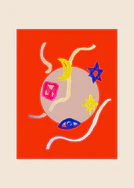 Playful illustration of the mysterious universe and the weird things out there. 