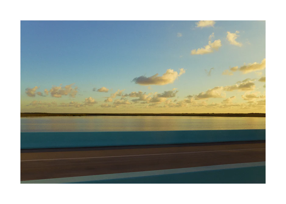 Landscape photo with natural straight lines as a big part of the composition.